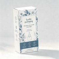 Boîte d'emballage en carton 350 g/m² pour bouteilles d'huiles essentielles, boîte en carton pour flacons compte-gouttes, vente en gros
