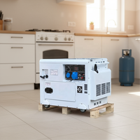 Petit générateur d'essence silencieux à refroidissement par air, démarrage automatique, portable, faible bruit, monophasé/triphasé 50/60Hz pour usage domestique
