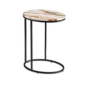 Mesa auxiliar de madera maciza natural para sala de estar, mesa auxiliar de madera duradera para sofá, mesa decorativa para esquina. - Product Image 5