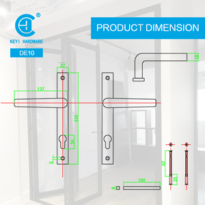 Hot Ssles DE-10 Gagang Pintu Stainless Steel Gagang Kunci Pintu Kayu Kualitas Bagus