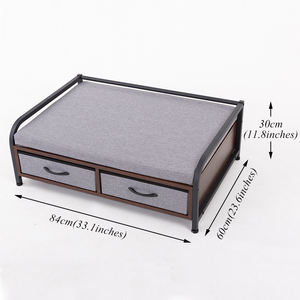 Mới Đến Bền Bằng Gỗ Vật Nuôi Sofa Giường Con Chó Với Ngăn Kéo Chất Liệu Bông Hoa Mô Hình - Product Image 6