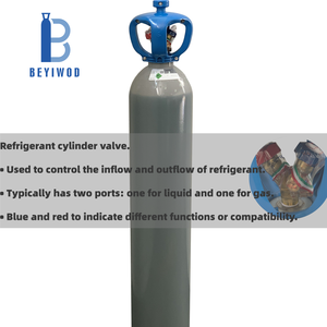 Gaz réfrigérant <span class=keywords><strong>CO2</strong></span> rechargeable de qualité <span class=keywords><strong>R744</strong></span> 99,995% haute pression 40L 50L 38KG Cylindre en acier <span class=keywords><strong>CO2</strong></span> pour usage médical/industriel - Product Image 3