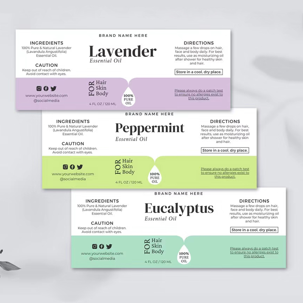 Custom Luxury Waterproof Metallic Printing Labels Roll Logo Personal Care Bottle Gold Foil PVC Stickers Packaging Label