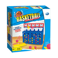Jeu de basket-ball de table en plastique multijoueur avec 5 filets - Jouets de sport interactifs d'intérieur