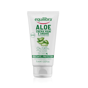Crème pour les mains anti-gerçures EQUILIBRA, marque italienne, 75 ml, hydratation intense, soin de la peau, crème à l'aloe vera pour les mains et les ongles, haute qualité, fabriqué en Italie - Product Image 1