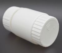 Flacon de pilules rond blanc HDPE de 60ml-Logo personnalisé et couleur pour emballage de capsule de comprimé pharmaceutique (OEM)