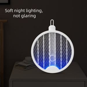 Mosquito <strong>Racket</strong> USB Rechargeable Bug <strong>Zapper</strong> Electric <strong>Fly</strong> Insect <strong>Racket</strong> 2 in 1 Folding Indoor Kitchen Use - Product Image 5