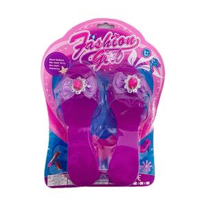 फैक्टरी थोक मूल्य सिमुलेशन राजकुमारी उच्च हीहील्स प्लास्टिक प्ले रोल गेम बच्चों के लिए क्रिस्टल जूते खिलौने - Product Image 1