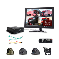 10 pouces 1080P AHD Vision nocturne IPS écran camion Bus système de caméra avec étanche IP68 Mobile DVR carte SD MDVR