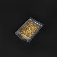 9x14cm Transparent Stockage Stand up Pouch Zip Lock clair Sac d'emballage en plastique Snack Food Bottom Gusset Bags