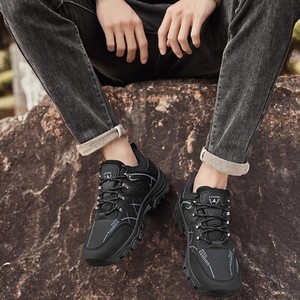 Mocasines de Lujo para Hombre, Diseño OEM, Piel Sintética, Suaves, Ligeros, Forro de Malla Transpirable, Suela de PVC, con Cordones, Patrón Geométrico - Product Image 5