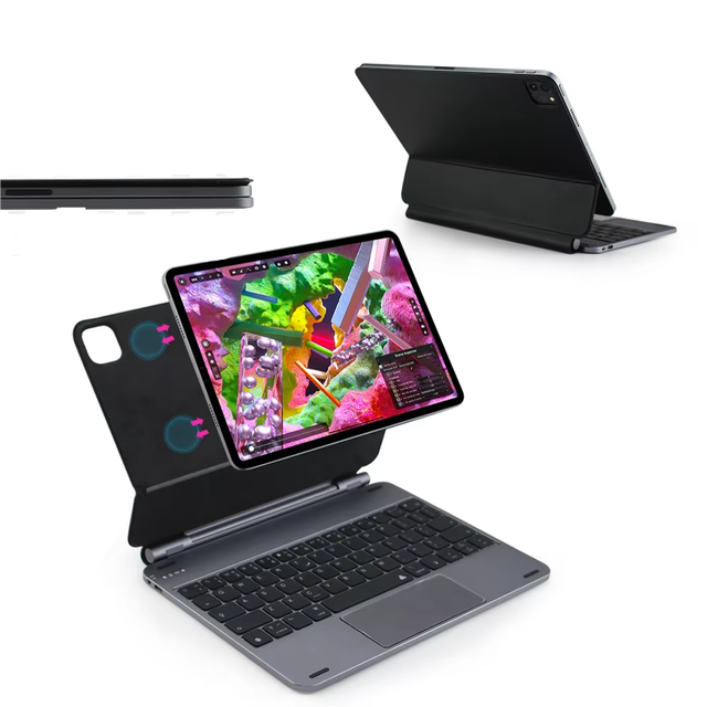 Magic Keyboard Travel Backlight Case With Wireless BT Trackpad for iPad Air 4/5th Generation for iPad Pro 11 Inch Keyboard Cover