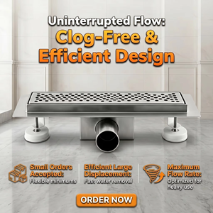 Drenaje de Piso OEM ODM Personalizado con Acabado Cepillado, Drenaje Rápido, Gran Volumen, Anti-olor para Baño, Cocina y Balcón - Product Image 1