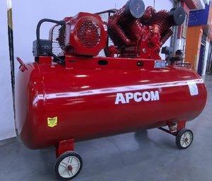 Compresor de Aire de Pistón APCOM de 4KW 5.5HP de Alto Flujo 19CFM, 145PSI, Tanque de 300L, Industrial, Fijo, 380V, Refrigerado por Aire - Product Image 1