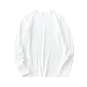 <span class=keywords><strong>Camiseta</strong></span> Térmica de Manga Larga de Doble Cara de Color Sólido para Hombre, Cuello Redondo, Capa Base Cálida para Otoño e Invierno - Product Image 2