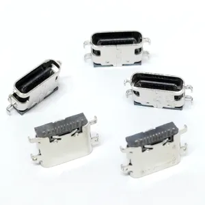 TYPE-C USB SMT Right Angle Miniature 16 Pin Female Usb 3.1 Type C Connector
