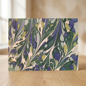 Marbled Handmade Eco-Friendly Recycled Bagasse Pulp Specialty <b>Paper</b> Sheets Ebru Style Anti-Curl Recyclable Custom Sizes Gift - Product Image 2