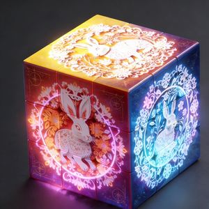 Mini Cubo Mágico 3x3 de Alta Libertad de Movimiento, Personalizable con Impresión Multicapa, Juguete Educativo para Niños - Product Image 1