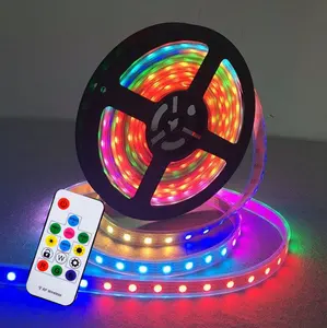 ws2813 pixel ip67 ip65 waterproof rgb color led light smart cob led lighting strip lights set ws2815