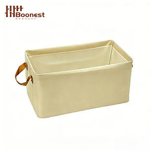 Cesta de Almacenamiento de Tela Personalizada OEM |   Contenedor de Almacenamiento Abierto con Asas |   Organizador de <span class=keywords><strong>Armario</strong></span> Plegable de Gran Capacidad - Product Image 2