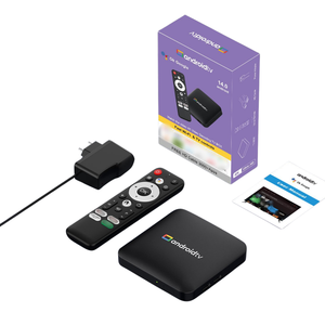 <strong>H96</strong> <strong>Max</strong> S905L3 Android 14 4K Quad Core TV Box 2G RAM 8G ROM 2.4G/5GHz Dual Band WiFi Amlogic S905L3 Ethernet Keyboard - Product Image 1