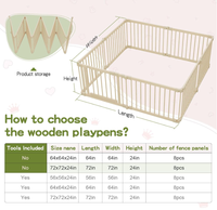 Barrière de sécurité pour bébé en bois durable et personnalisable, pliable, pour l'intérieur, avec verrouillage à l'épreuve des enfants, pour les tout-petits