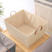 Paniers de rangement modernes en PP avec poignée pour la chambre des enfants, pliables pour ranger les jouets et les vêtements