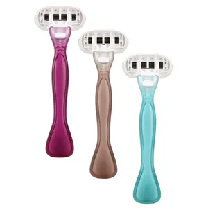 New Arrival Women Dermaplaning Makeup Shaving Razor 5 Blade With 1 Cartridge System Razor