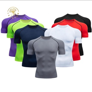 เสื้อยืดออกกำลังกายแบบสบาย ระบายอากาศได้ดี ผ้าถัก ยืดหยุ่น คอพรีเมียม แขนสั้น พิมพ์ลาย ผลิตโดยผู้ผลิตเสื้อยืดคุณภาพ - Product Image 1