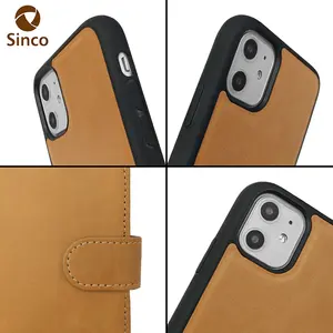 Neuankömmling Leder Flip Cover Brieftasche Handy hülle für iPhone