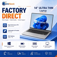 Portátil CoreNest de 14 Pulgadas para Trabajo, Intel Celeron N4000 de Doble Núcleo, 6GB/8GB de RAM, Windows 11, Portátil Empresarial
