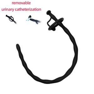 Männliches Silikon Langes Pferde auge Harnröhre <span class=keywords><strong>dilation</strong></span> Hohlrohr Penis Masturbation Männlicher Sklave Training SM Sexspielzeug - Product Image 4