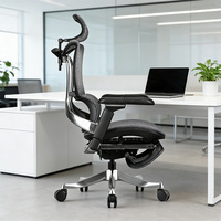 Chaise de bureau pivotante en maille pour ordinateur, design ergonomique moderne, design en forme de U 8D, hauteur réglable