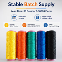 Fil de microfibre 100 % polyester pour serpillière, personnalisable en usine, pour le nettoyage des sols