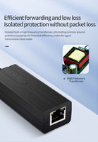 Adaptador de Alimentación a Través de Ethernet (PoE) Activo de 10/100/1000 Mbps, 8 Puertos, 12 V, 1.2 A, 15.4 W, Aislado, para Sistemas de Cámaras IP