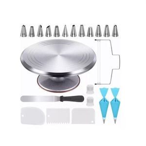 Meilleurs supports rotatifs professionnels pour gâteaux, pour la décoration créative de gâteaux avec des glaçages floraux et des outils métalliques pour la décoration de gâteaux de différentes tailles - Product Image 2