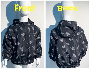 Kerui Hot Bán Sét/Nụ Cười/Rô Unisex Trẻ Em Cô Gái Chàng Trai Thời Trang In Không Thấm Nước Windproof Áo Khoác Trẻ Em Áo Khoác - Product Image 5