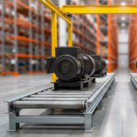Convoyeur à rouleaux industriel portable à gravité pour le déplacement de cartons et de fûts lourds