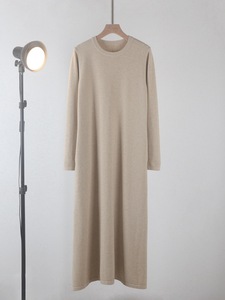 Custom French Style Long <strong>Black</strong> Knit <strong>Dress</strong> Winter Andy Velvet <strong>Slip</strong> <strong>Dress</strong> Elegant Loose Fit Tunic Layering Women Knitted <strong>Dress</strong> - Product Image 4