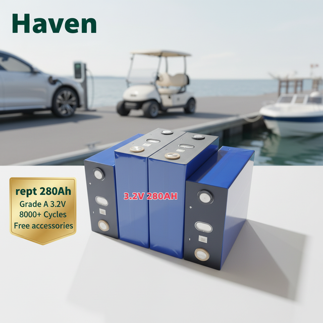 REPT 3.2V 280Ah Prismatic LiFePO4 Battery Cell 8000+ Cycles Grade a LFP for ESS EV Solar Storage Electric Power Systems