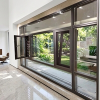 Ventanas de Aluminio con Aislamiento Acústico Integrado, Puertas y Ventanas de Aluminio, Sistema de Ventanas Corredizas de Aluminio