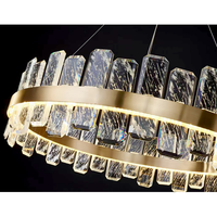 Lustre moderne en cristal de luxe pour salle à manger, lampe LED pour salon, éclairage suspendu 120W 220V 3CCT