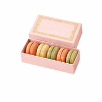 Boîte d'emballage de macarons de luxe personnalisée Kexin, boîte cadeau rigide avec couvercle et base pour 4, 5, 6 ou 8 macarons