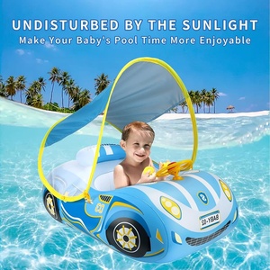 Flotador de Piscina para Bebés, Anillo de Natación Inflable con Forma de Auto, Juguete Acuático para Bebés - Product Image 5