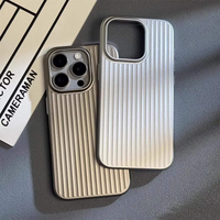 Haute Qualité Mat Mince Dur PC Magnétique Téléphone étui pour iphone 17 14 15 16 Pro Max Métallique Peinture 3D Bande Antichoc Couverture