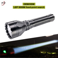 Lampe torche professionnelle OEM 11W LEP, portée de 3 km, rechargeable par USB, IP66, lampe de recherche et de sauvetage, torcia ricaricabile lunga distanza