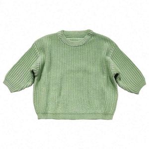 Jersey de algodón personalizado para niños, manga suelta, Jersey de punto grueso para niños, suéter para bebé - Product Image 5