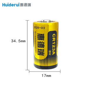 Batterie au lithium-manganèse <span class=keywords><strong>Huiderui</strong></span> <span class=keywords><strong>CR123A</strong></span> 3.0V 1400mAh pour détecteurs de fumée, compteurs d'eau intelligents, systèmes de contrôle d'accès, télécommandes - Product Image 3