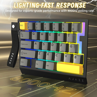 Clavier de jeu RVB filaire à une main AJAZZ AK029 OEM à échange à chaud, 29 touches, taux de polling HI-FI 8000 Hz, interrupteur magnétique RT 0,01 mm
