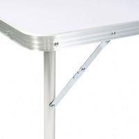 Table pliante de camping en aluminium de 6 pieds pour extérieur, plage, piscine, jardin, parc – Table pliable pratique en aluminium et plastique